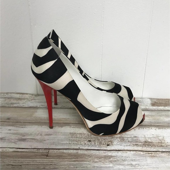 GIUSEPPE ZANOTTI PEEP TOE PUMPS 37 - Picture 4 of 6